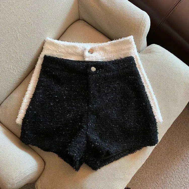 [ HÀNG 3 LỚP ] Quần short dạ bling TWEED ánh nhũ form ôm tôn dáng SBL_2222