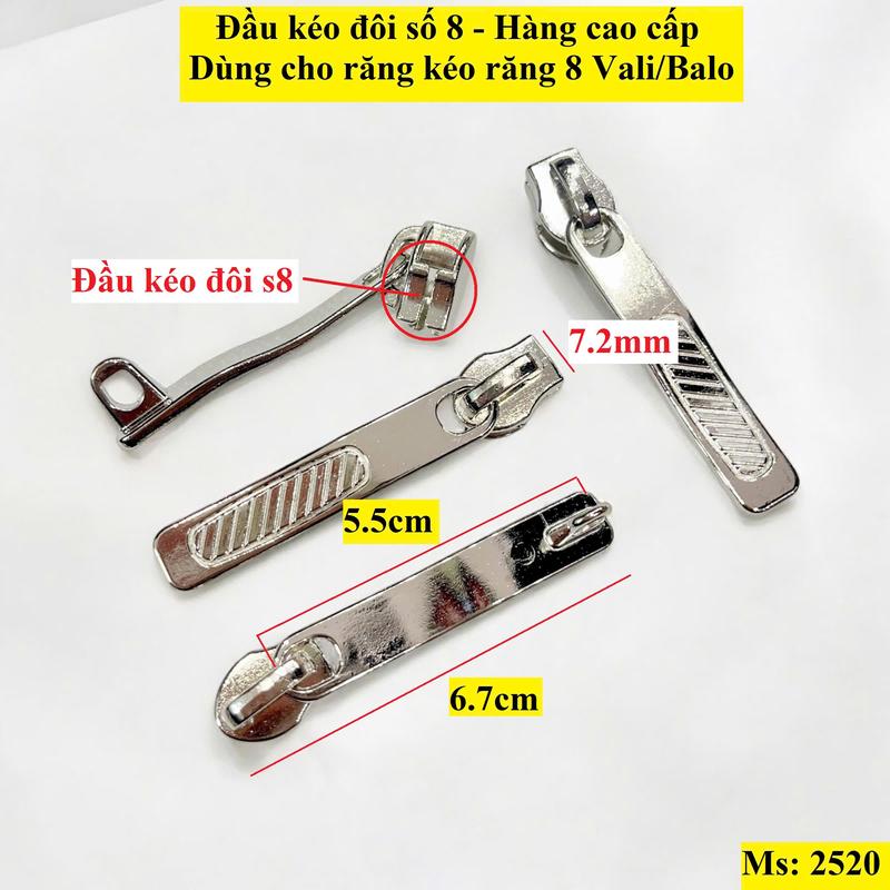 Đầu kéo Đôi Số 8 Dùng dây kéo đôi vali - Phụ Kiện Vali