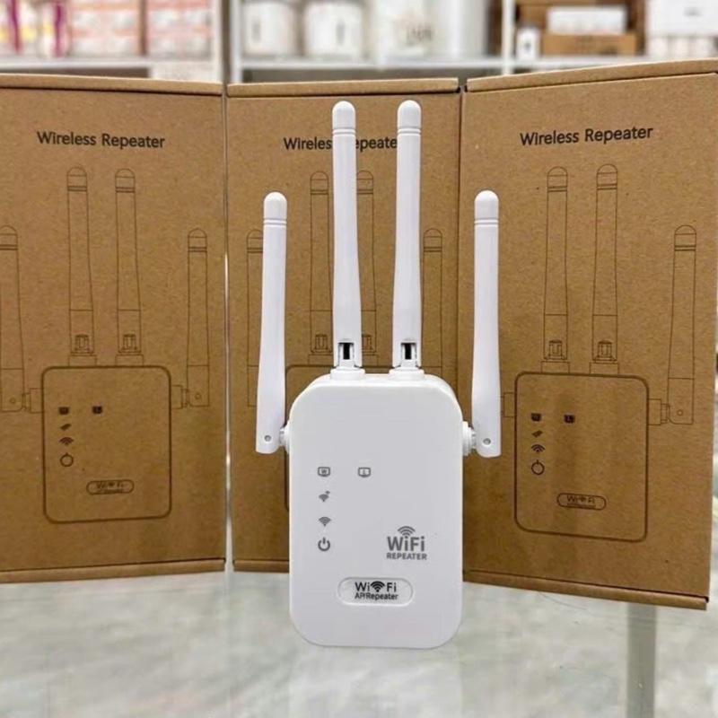 Bộ Kích Sóng Wifi 4 Râu Tốc Độ Cao 300Mbps , Bộ Kích Sóng Wifi Xuyên Tường Cải Thiện Tốc Độ Mạng