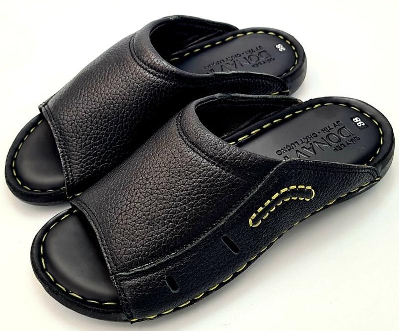 Dép su trung niên da bò dép quai ngang KINSON Shop - SU mới Handmade Nam DéP Nhung Sandal Jean Đế Bằng Cao Su other: 40 da bò dép hammer
