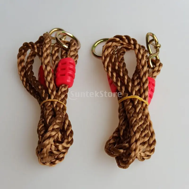 2x Length Adjustable Nylon Swing Rope Kit STRONG Garden Hanging Tree Str 1