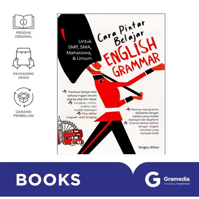 Gambar Cara Pintar Belajar English Grammar dari Gramedia Kota Administrasi Jakarta Timur Tokopedia