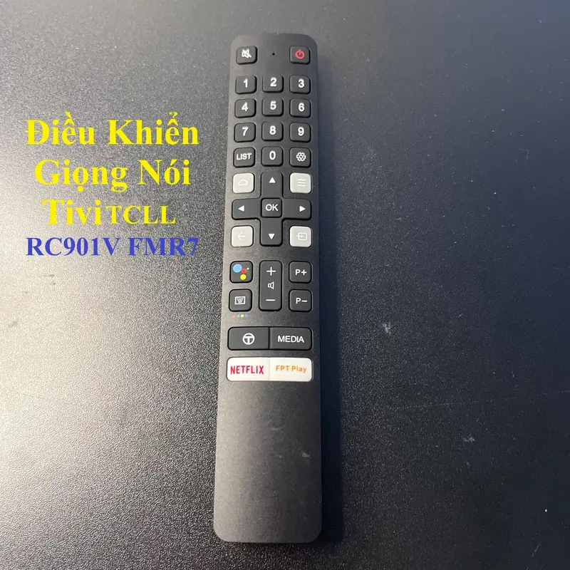 Remote Điều Khiển TiviTCLL Giọng Nói RC901V Dùng cho tất cả các đờ Tivi - Hàng Cao Cấp - điều khiển tivi 1