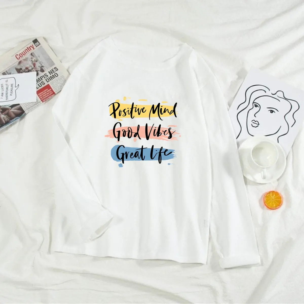Kaos Oversize Wanita Lengan Panjang/ Kaos Distro WANITA// Kaos Streetwear Oversize / Baju Kaos Distro / Kaos / Wanita / COD/TERSEDIA 3 ukuran Motif Soft Oblong Santai