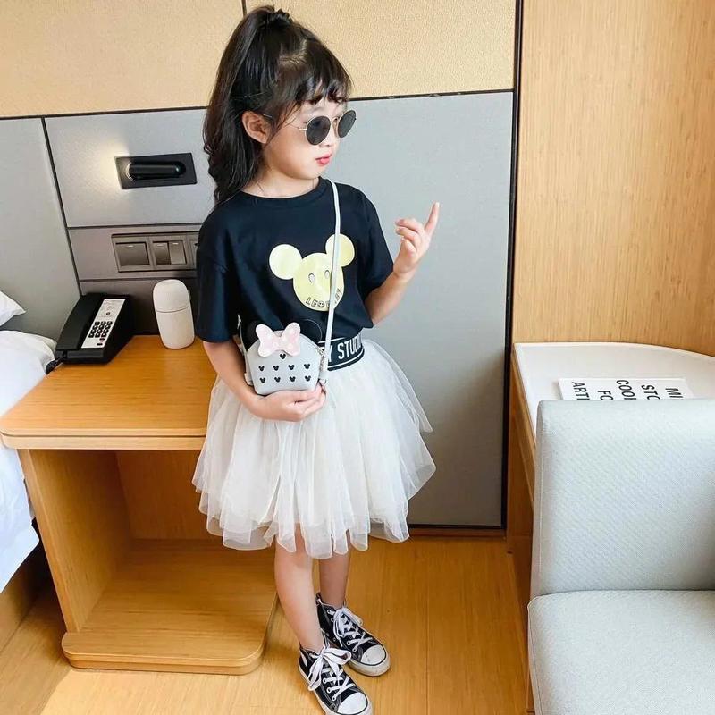 Product Introduction of Cute Princess Girl Coin Purse Crossbody Bag Children's Wallet Coin Bag Cute Cartoon Bow Kids Side Bags Bowknot Shoulder Bag 24