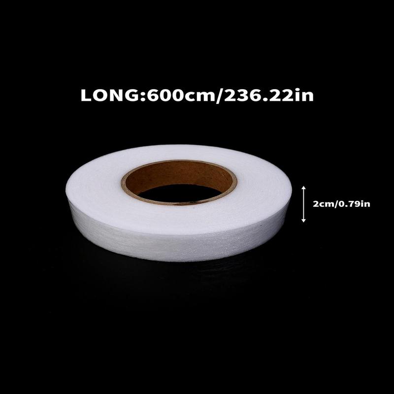 1 Roll Sticky Fabric Tape, DIY Decorative Double-sided Tape, Hem Tape, Adhesive Cloth Tape, Home Essentials 2