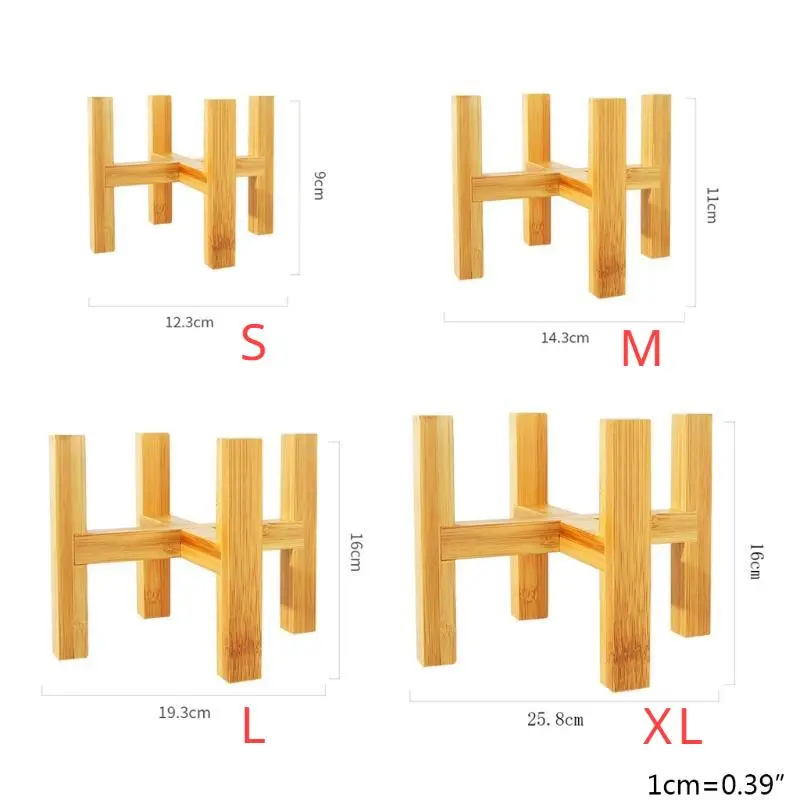 1PCS Small Durable Wood Planter Pot Trays Plant Stand Modern Design Indoor Plant Stand Century Flower Pot Holder