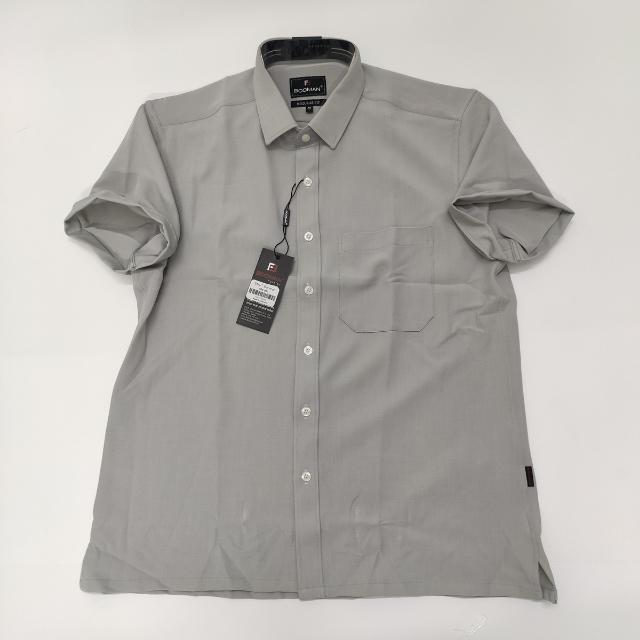 Áo sơ mi nam ngắn tay,sơ mi công sở chất lanh lụa mềm mịn mặc cực mát Menswear Cổ Tròn 1