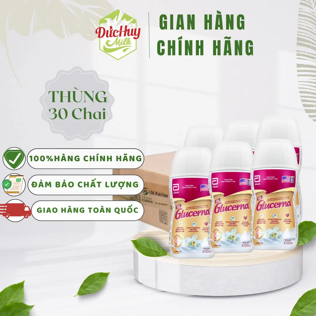 [ABBOTT] Sữa bột pha sắn Glucerna cho người tiểu đường 220ml Milk