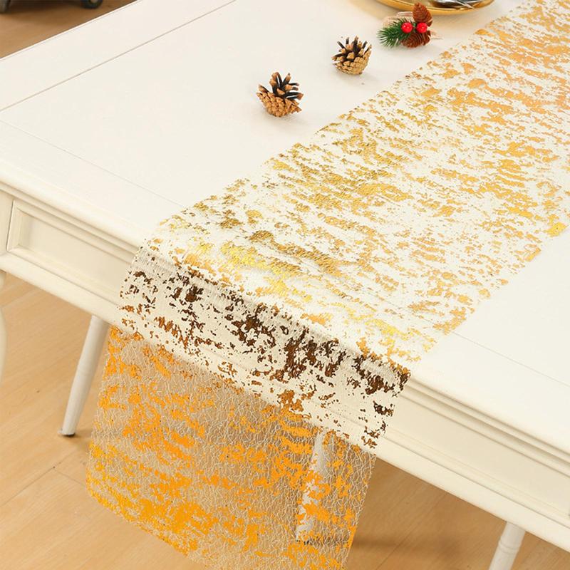 Metallic Glitter Table Runner, 1 Roll  Table Runner, Table Decoration Supplies for Wedding Birthday Party 7