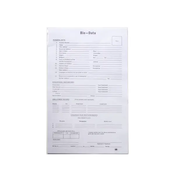 Delta Bio-Data 10's 8.5x14'' White - TikTok Shop Philippines