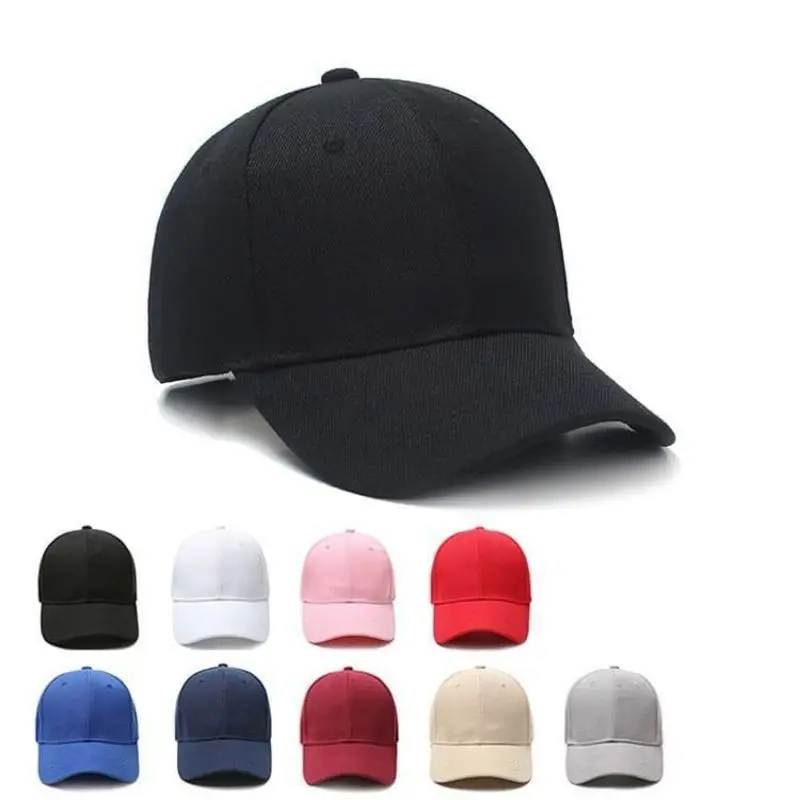 Grosir topi polos murah/termurah topi polos baseball ring besi distro/topi polos bahan twill murah