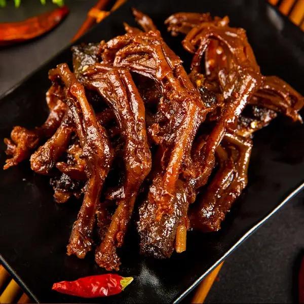 Sauce Duck Feet Snacks Hunan Specialty Spicy Flavor Duck Feet Spicy Snacks Wholesale