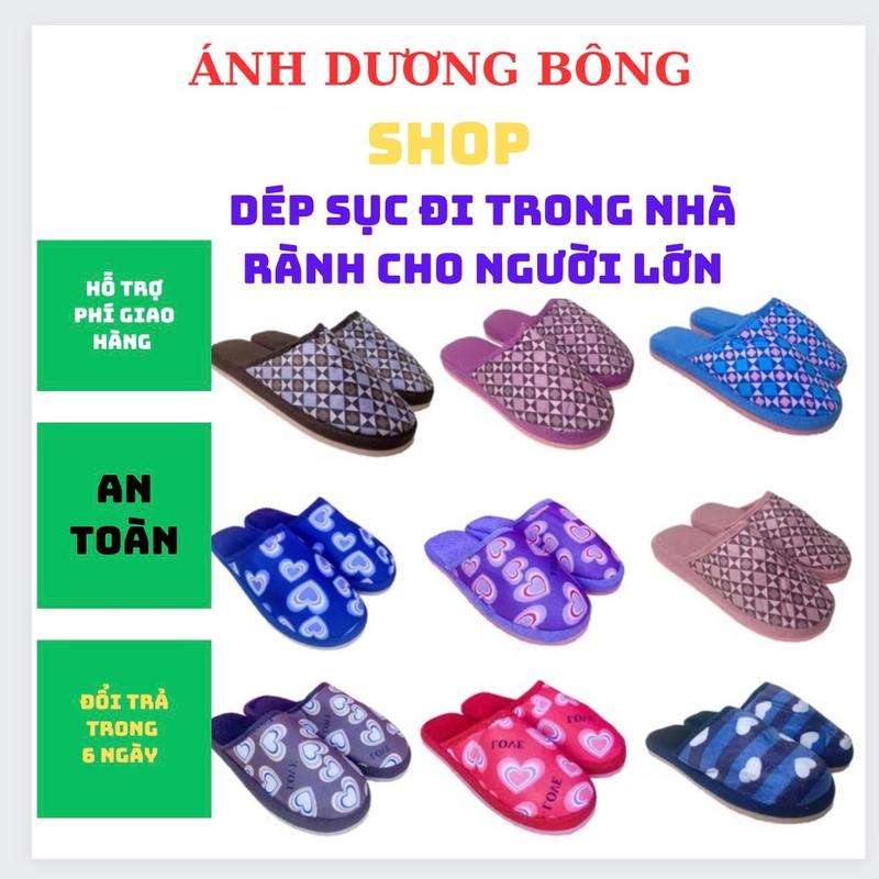 Giá Sỉ COMBOR 5,10 ĐÔI LÔNG đi trong nhà mùa đông NGƯỜI LỚN TRẺ EM hàng mẫu Loại 1 DéP Nhung Đế Bằng Slipper nam dép đẹp