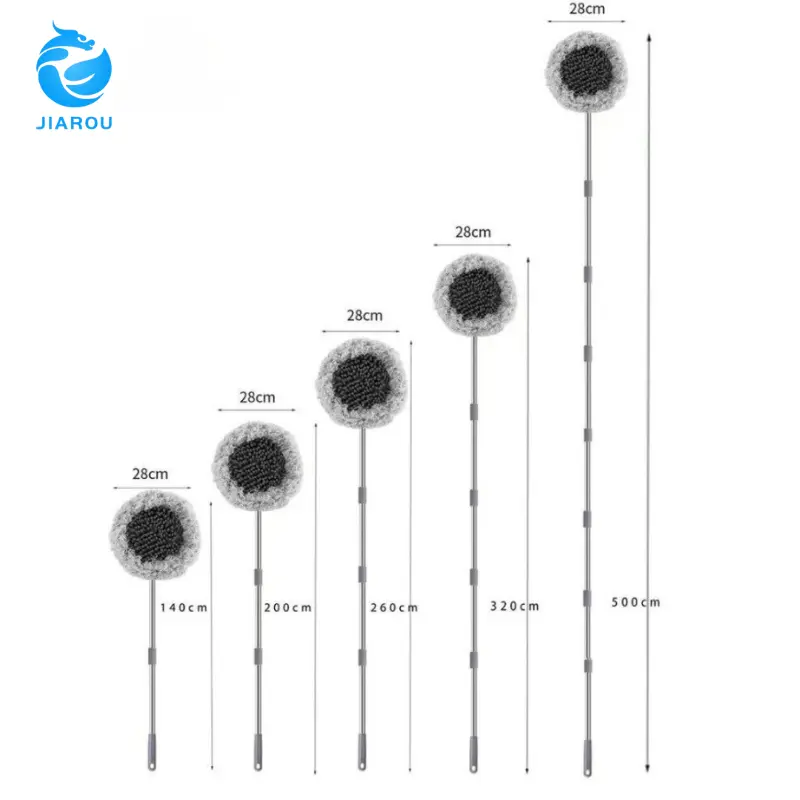 JIAROURefill Sapu Plafon  Alat Pembersih Rumah Pel Dinding Multi Fungsi Abu-abu 2
