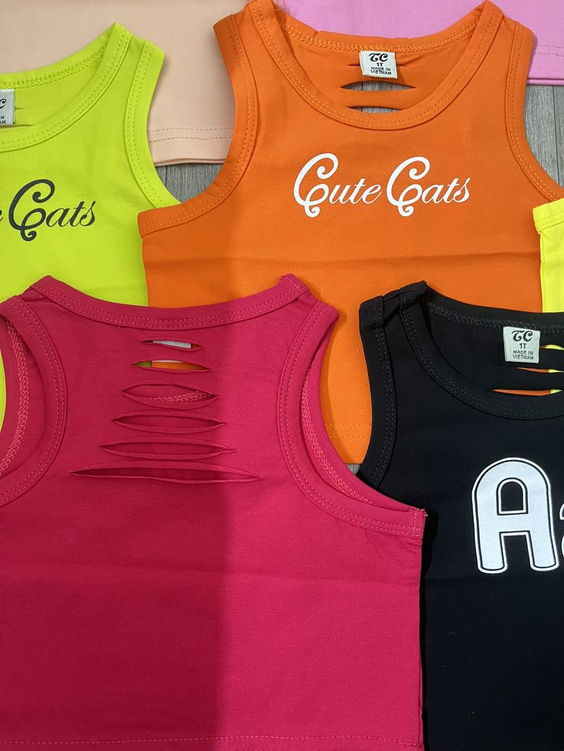 Product Introduction of [MỚI] Áo thun tanktop bé gái thun cotton phong cách 6