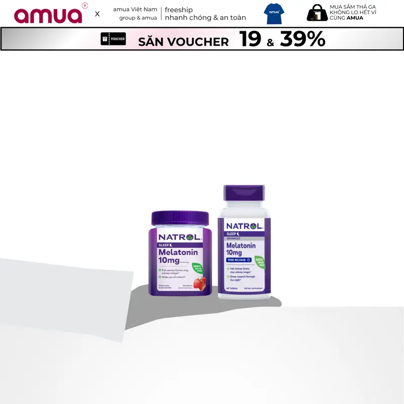 Kẹo Ngủ Ngon Melatonin 10mg Của NaTrol Mỹ - Kẹo Dẻo Ngủ Ngon, Kẹo Dễ Ngủ, Kẹo Hổ Trợ Giấc Ngủ, Kẹo Dẻo Melatonin, Kẹo Giúp Ngủ Ngon 5