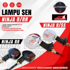 Lampu Sein Ninja R SS RR 150 Universal | Model CROM & Hitam Soket T10 Terang Awet Plug And Play