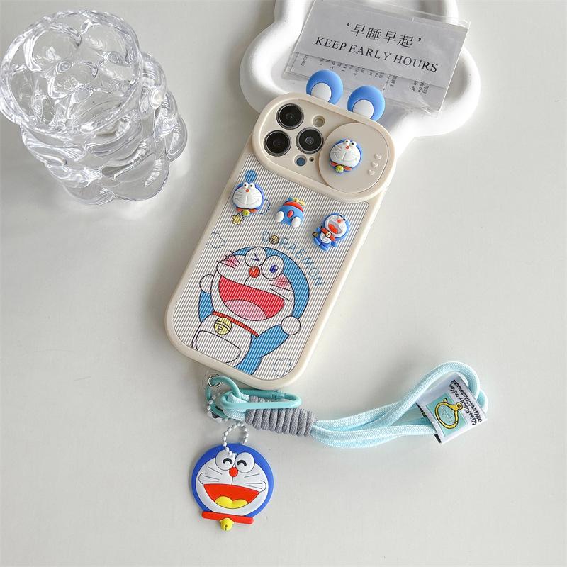 3D Cute Cartoon Doraemon for Iphone16promax Apple 14 Phone Case 13 Silicone 12 All-Inclusive 11 Soft 15 6