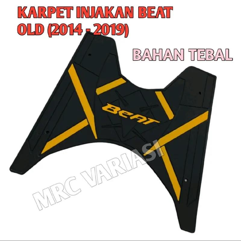 KARPET INJAKAN KAKI MOTOR BEATB ESP FI OLD 2014 - 2019 BAHAN TEBAL VARIASI AKSESORIS MOTOR 2