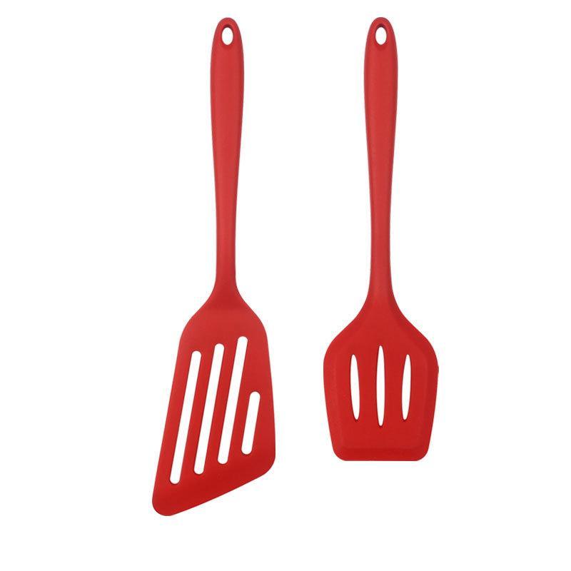 Product Introduction of Silicone Spatula Set, 2 Counts/set Non-stick Spatula, Kitchen Cooking Utensils for Frying Fish, Steak, Egg, Pancake, Kitchen Accessories 0