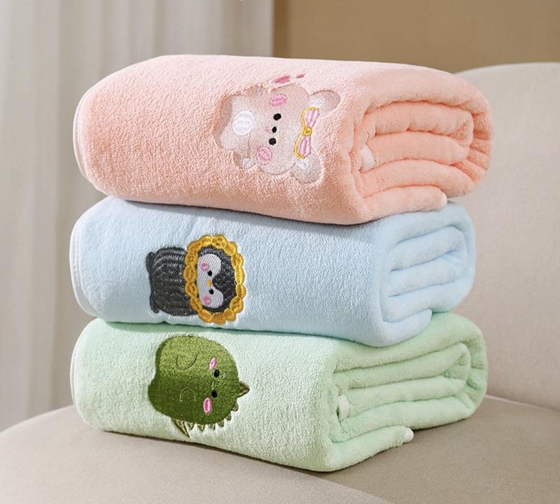 (Hót 3 in 1) Khăn, Chăn, Ủ lông tuyết mềm mịn cho bé yêu Khăn Tắm xô muslin khan