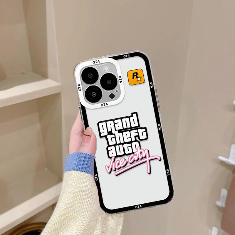 Product Introduction of Ốp Điện Thoại Gta Vice City, Trò Chơi Nóng Bỏng Sang Trọng, Ốp TPU Mềm Trong Suốt, Tương Thích Với iPhone 16, 15, 14, 13, 12, 11, Mini, Pro Max, X, XR, XSMax, 6S, 6, 7, 8 Plus, SE 18