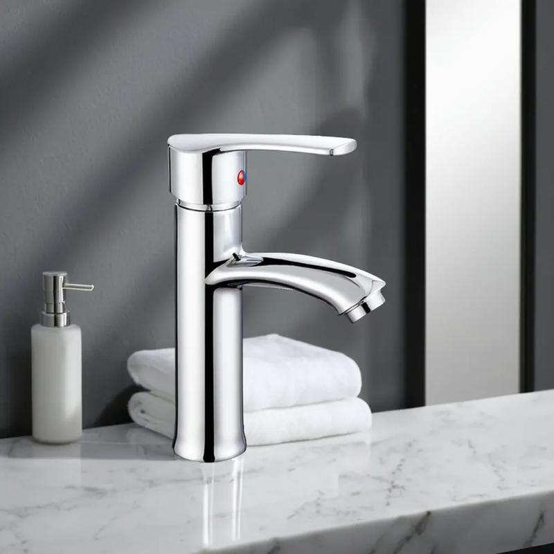 vòi nước bồn rửa mặt Thiết kế hiện đại vòi chậu rửa bằng thép mạ kẽm một tay cầm vòi chậu rửa bằng thép mạ kẽm vòi chậu rửa nước nóng lạnh