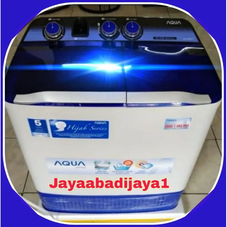 mesin cuci Aqua 2 tabung qw780 hijab series. Garansi 5 tahun mesin cuci Aqua Sanyo qw 780#elektronik#elektronikmurah