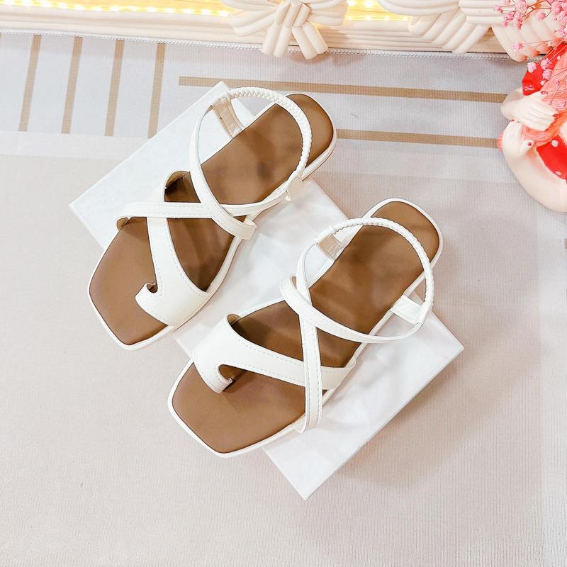 Dép Quai Hậu Xỏ Ngón Mùa Hè Đi Dạo Đi Biển,Chất Da Êm  Đế Xịn Chống Trượt T81  DéP GiàY Nữ Shoes Quai Chéo