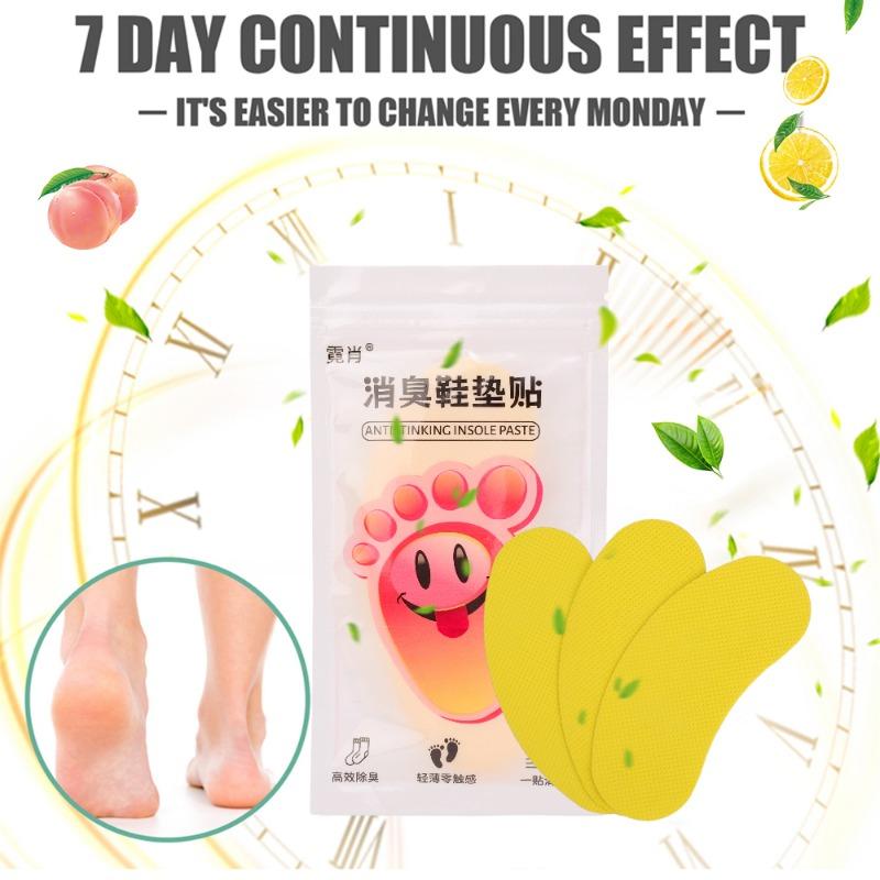 Product Introduction of 12/24/48Pcs Shoes Deodorant Sweat-Absorbing Sticker Deodorant Foot Odor Deodorant Sneaker Smell Fresh Insole Sterilization Sticker 23