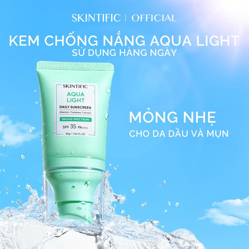 [Sản phẩm mới] Kem chống nắng Aqua Light SPF35 PA+++ SKINTIFIC 30ml 1
