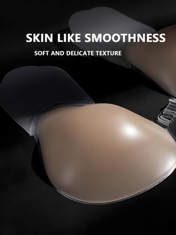 Women's Strapless Silicon Push Up Bra with Buckles, Casual Self-adhesive Invisible Bra, Women's Lingerie Accessories for Daily Wear 5