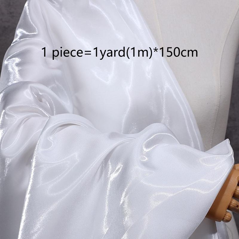 Product Introduction of Luxury Polyester Liquid Water Satin Fabric Thickened Natural Reflective Silk Satin Flash Crisp Cloth Dress Windbreaker Coat 26