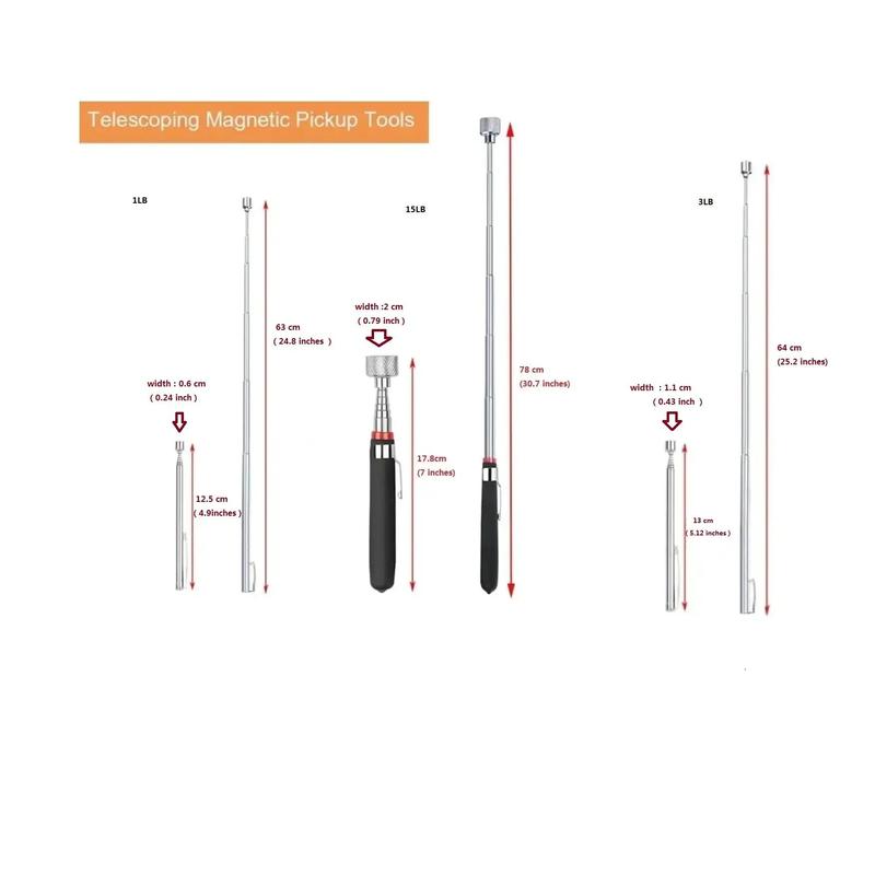 Telescopic Magnet Pickup Tool, Retrieving Telescopic Magnet Pickup Tool, Extendable Magnetic Pick Up Tool, Magnetic Tool for Home & Office, Gadgets 1