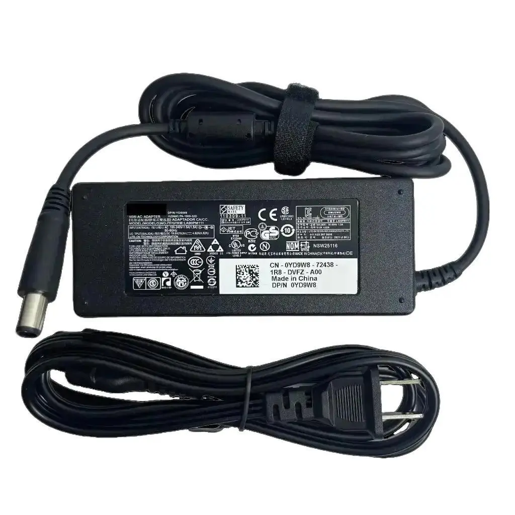 Sạc thay thế cho laptop Dell 19.5V - 4.62A đầu kim to 7.4mm*5.0mm
