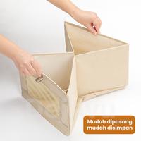 Gambar Dejavu Kotak Penyimpanan Pakaian Dalam Underwear Storage Box Organizer Kaos Kaki Bra Lemari Pakaian HSB227 - S-Abu dari Dejavu_NEW Kab. Tangerang 3 Tokopedia