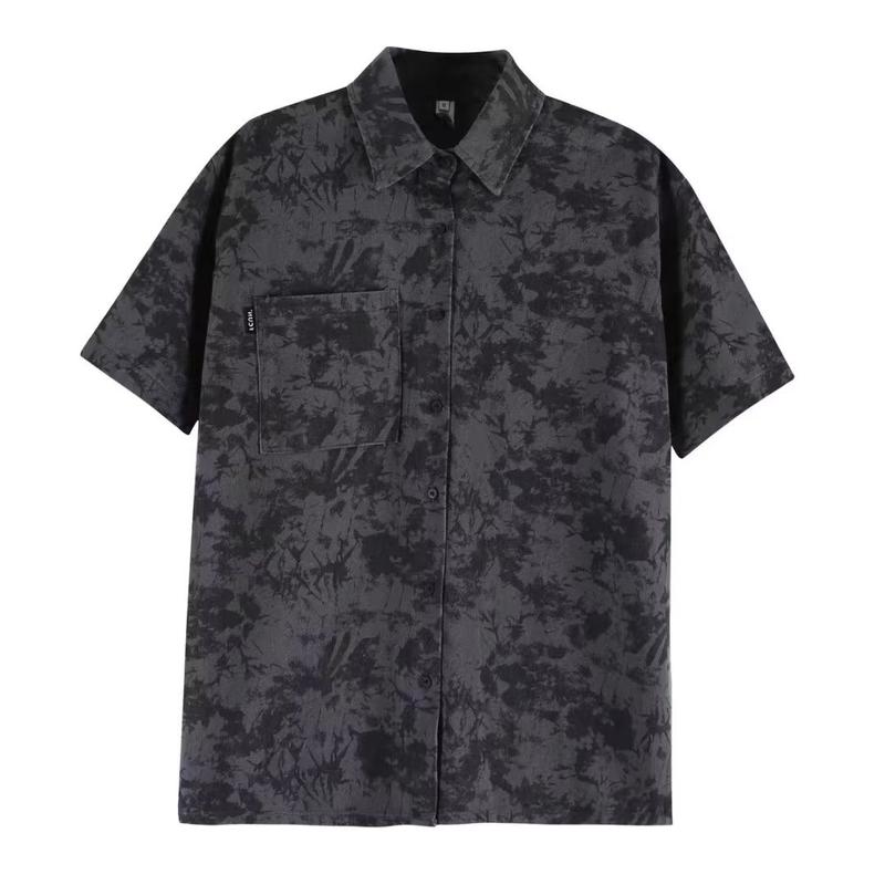 Product Introduction of Áo Sơ Mi ngắn Tay Phong Cách Cổ Điển Cityboy Nhật Bản, Dáng Rộng Vừa Vặn, Dễ Phối Đồ, Thích Hợp Cho Bé Trai, Áo Sơ Mi Tay Lửng Ngoài Trời Thường Ngày Cho Các Cặp Đôi, Mùa Hè 11