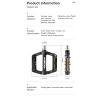 Gambar Rci Rokbros BP2501 Pedal Sepeda Nylon Bicycle Pedals MTB Road 370011 Ultralight Outdoor Sport - Black dari Rockbros Cycling Indonesia Kota Administrasi Jakarta Utara 3 Tokopedia