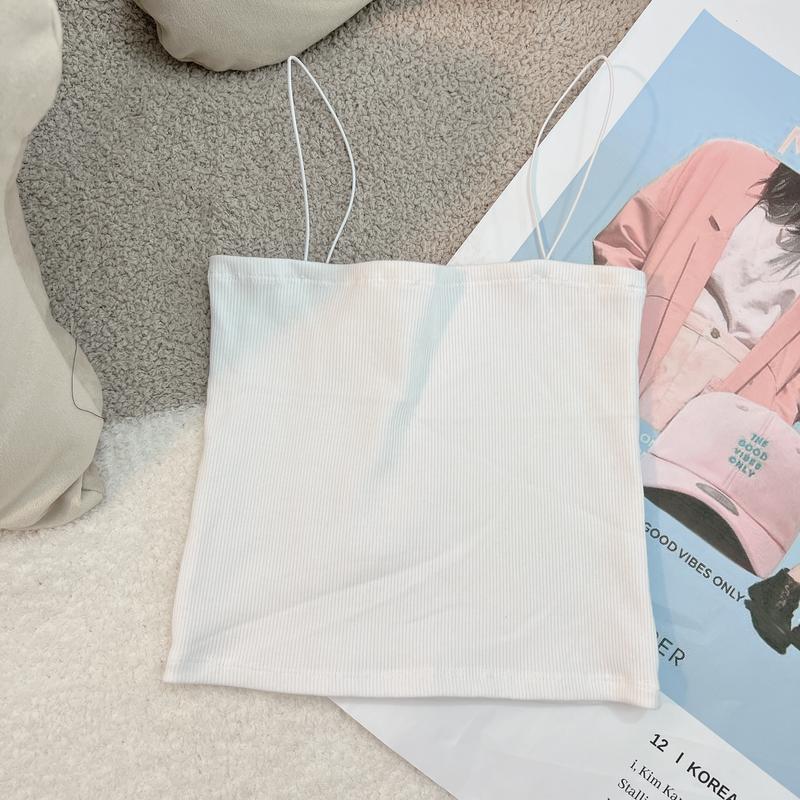 Áo Hai Dây Thun Gân Dáng NGẮN Dày Dặn Freesize Nữ Top