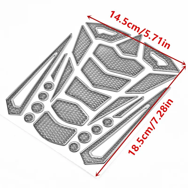 Motorcycle Tank Pad Sticker, Motorcycle Tank Protector Decal, Universal Motorcycle Decorative Sticker for Honda Suzuki Kawasaki Bicycle Travel 1