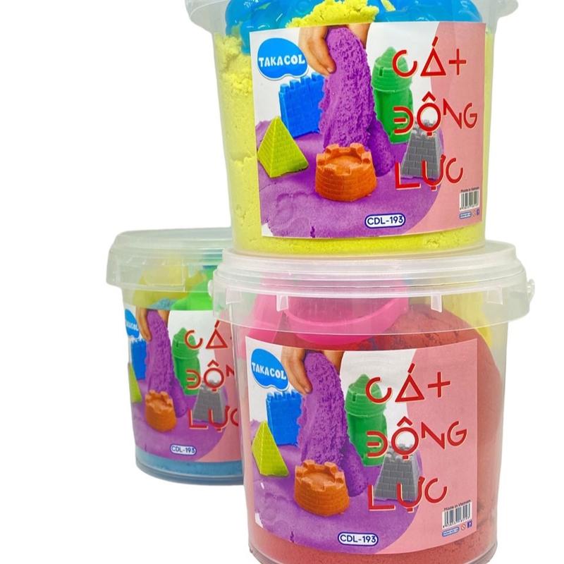  Cát động lực TAKACOL có khuôn chơi kèm theo chủ đề xô cát động lực 1kg bé thoả sức sáng tạo cát động lực mềm dẻo không dính tay Đồ Chơi Toy 