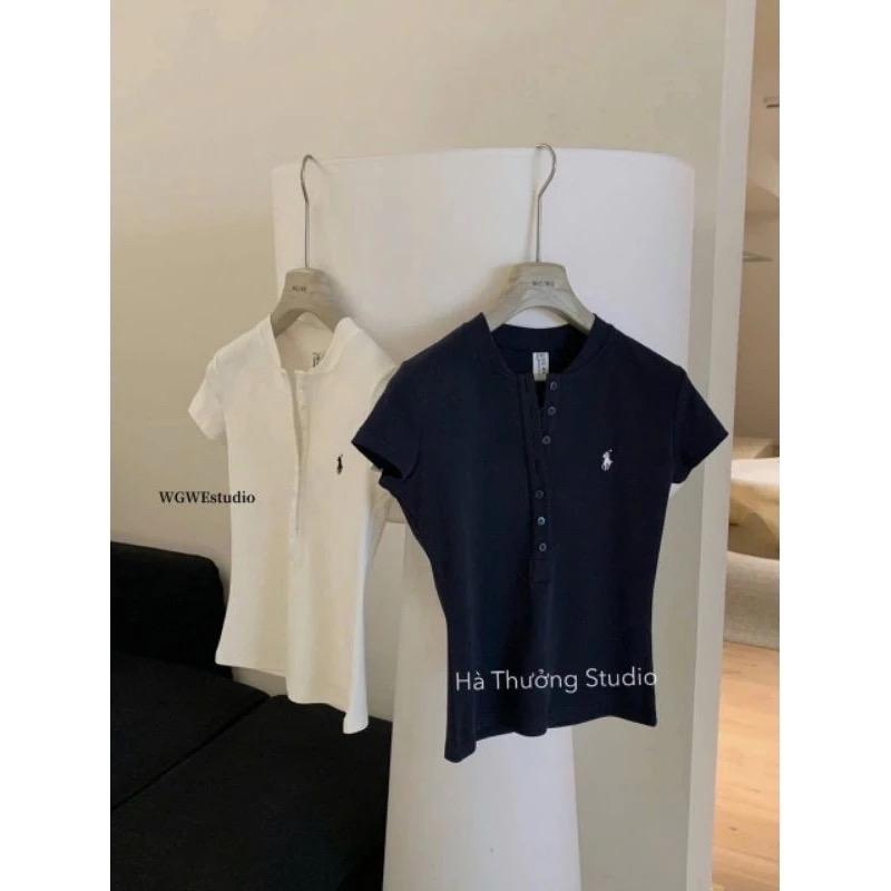 ND_13 ÁO THUN ZIP CỔ LẸP THÊU NGỰA CO DÃN  MỀM MỊN DỄ MIX 2