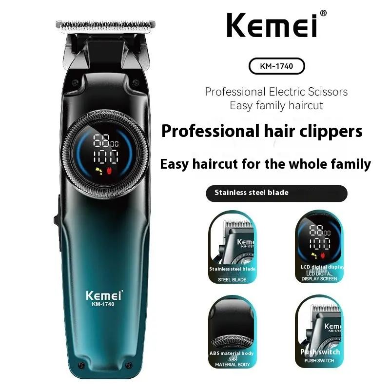 Cross-Border Professional Kemei Electric Clipper Household Intelligent ...