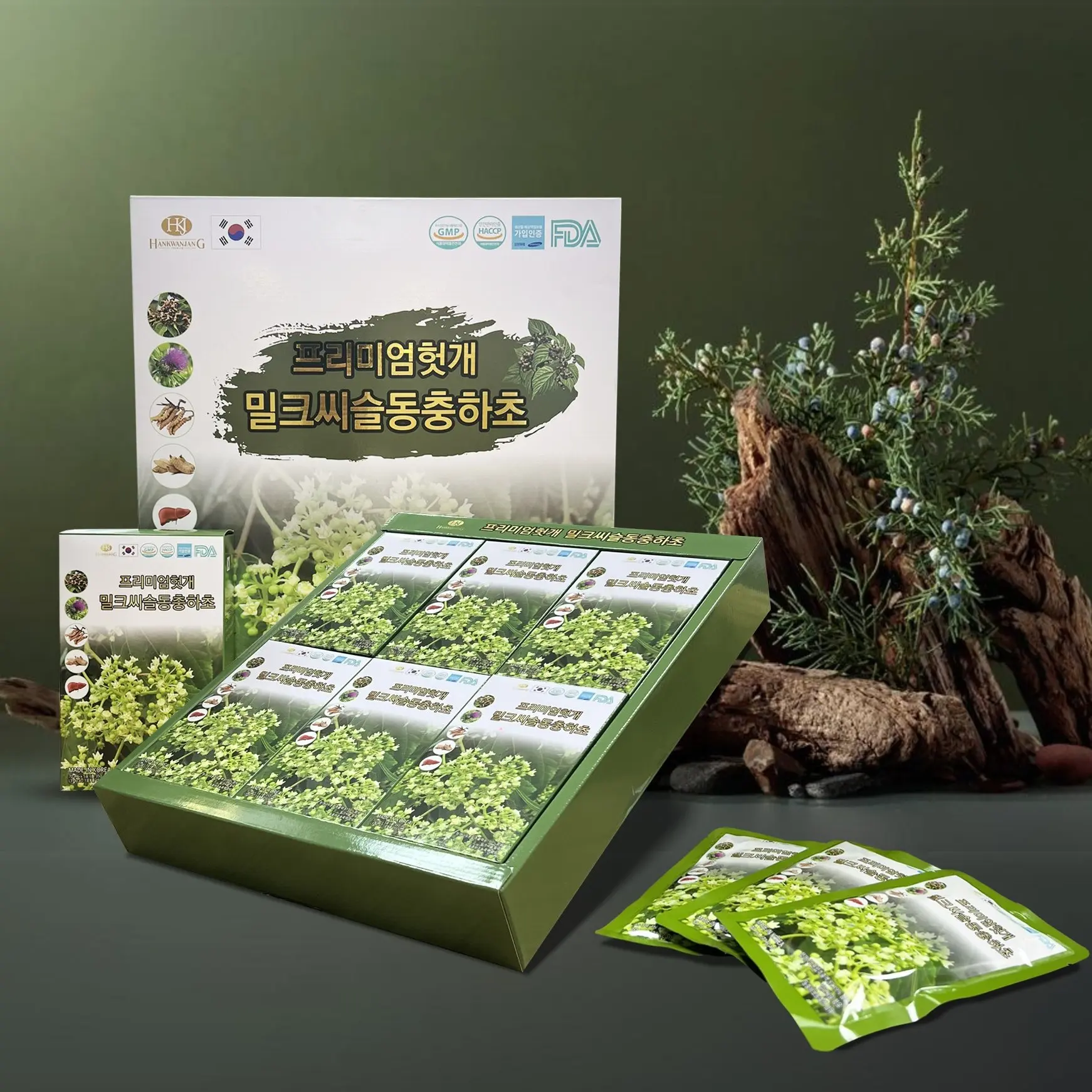 Thực phẩm hỗ trợ bổ sung sức khỏe Nước Mát Gan Kế Sữa Đông Trùng Premium