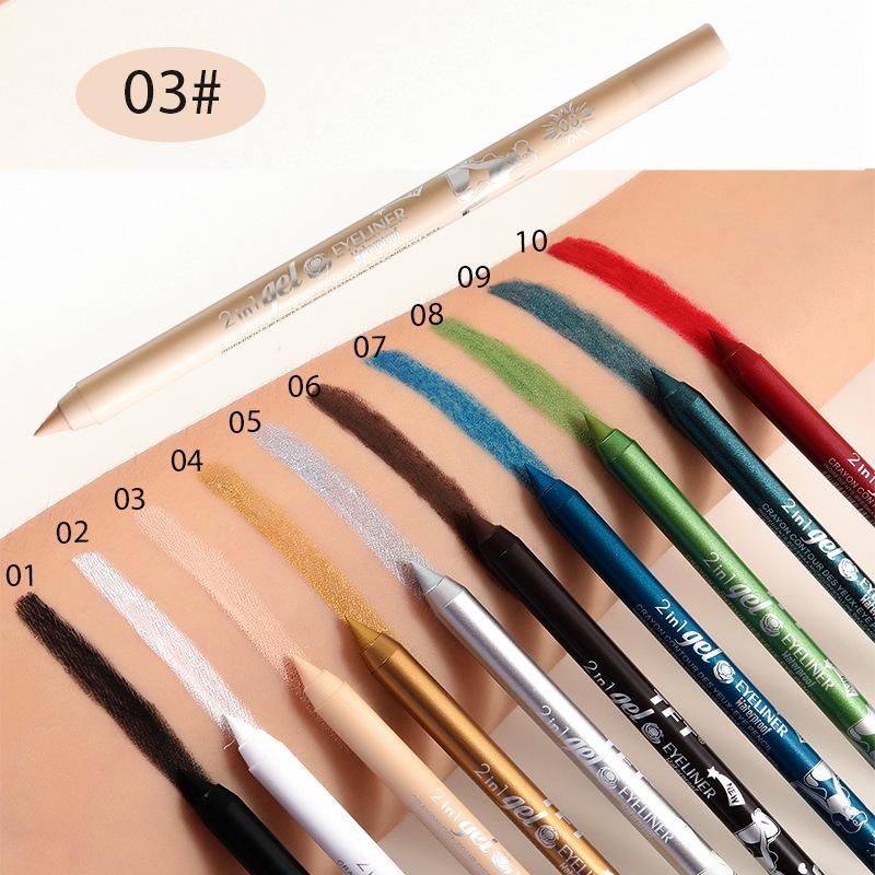 New Durable Concealer Waterproof and Sweat Resistant Eyeliner Gel Pen Lipliner 8