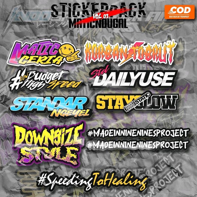 Sticker Pack MaticNdugal Vol 03 Matic Ceria Korban Tobrut Downsize ...