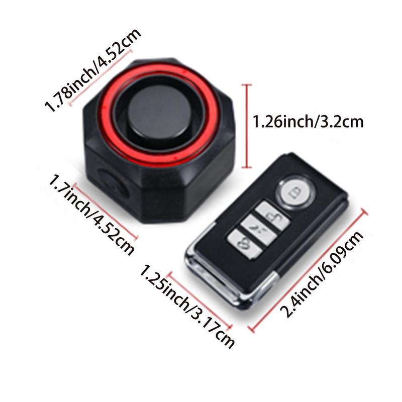 Smart Bike Tail Light, Bike Brake Light, Auto on/Off Anti Theft Bike Alarm with Remote, LED Rechargeable Bicycle Tail Light 1