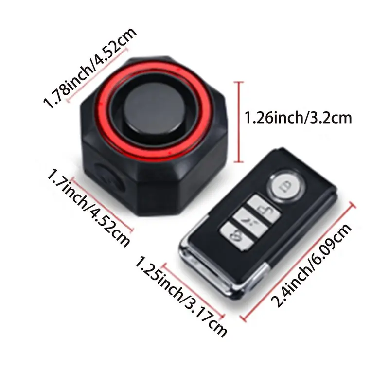 Smart Bike Tail Light, Bike Brake Light, Auto on/Off Anti Theft Bike Alarm with Remote, LED Rechargeable Bicycle Tail Light 1