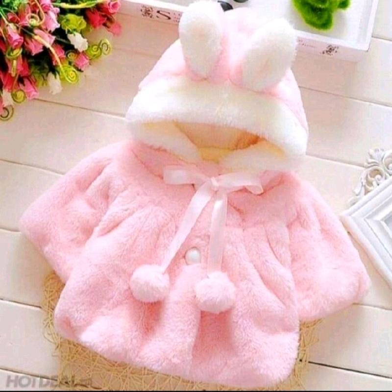 Áo khoác lông loại 1. có mũ trùm đầu ấm áp cho bé 1
